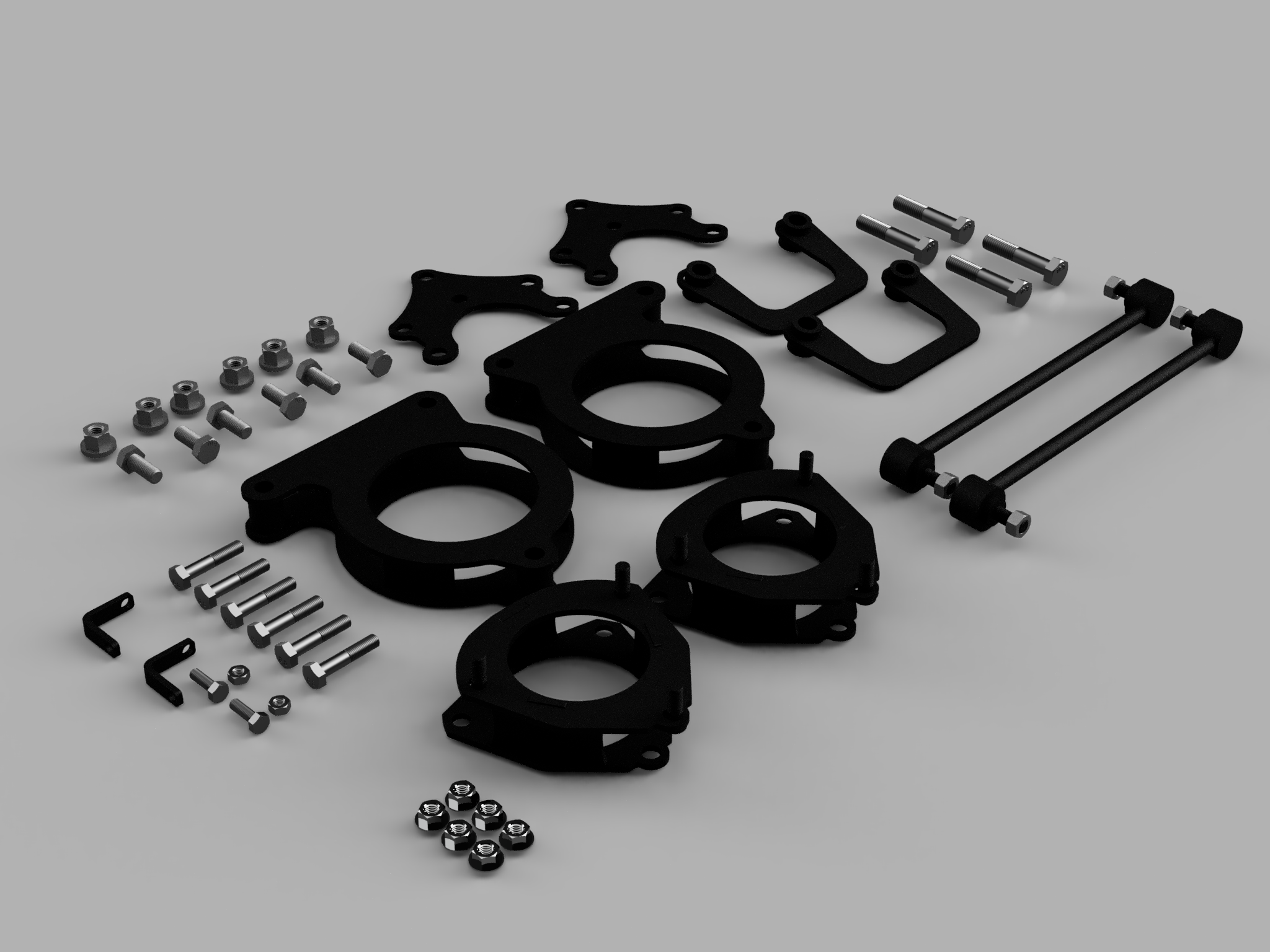 Traxda - Kit #906040 – 2021-2026 Toyota Sienna – 2″ Front/2″ Rear